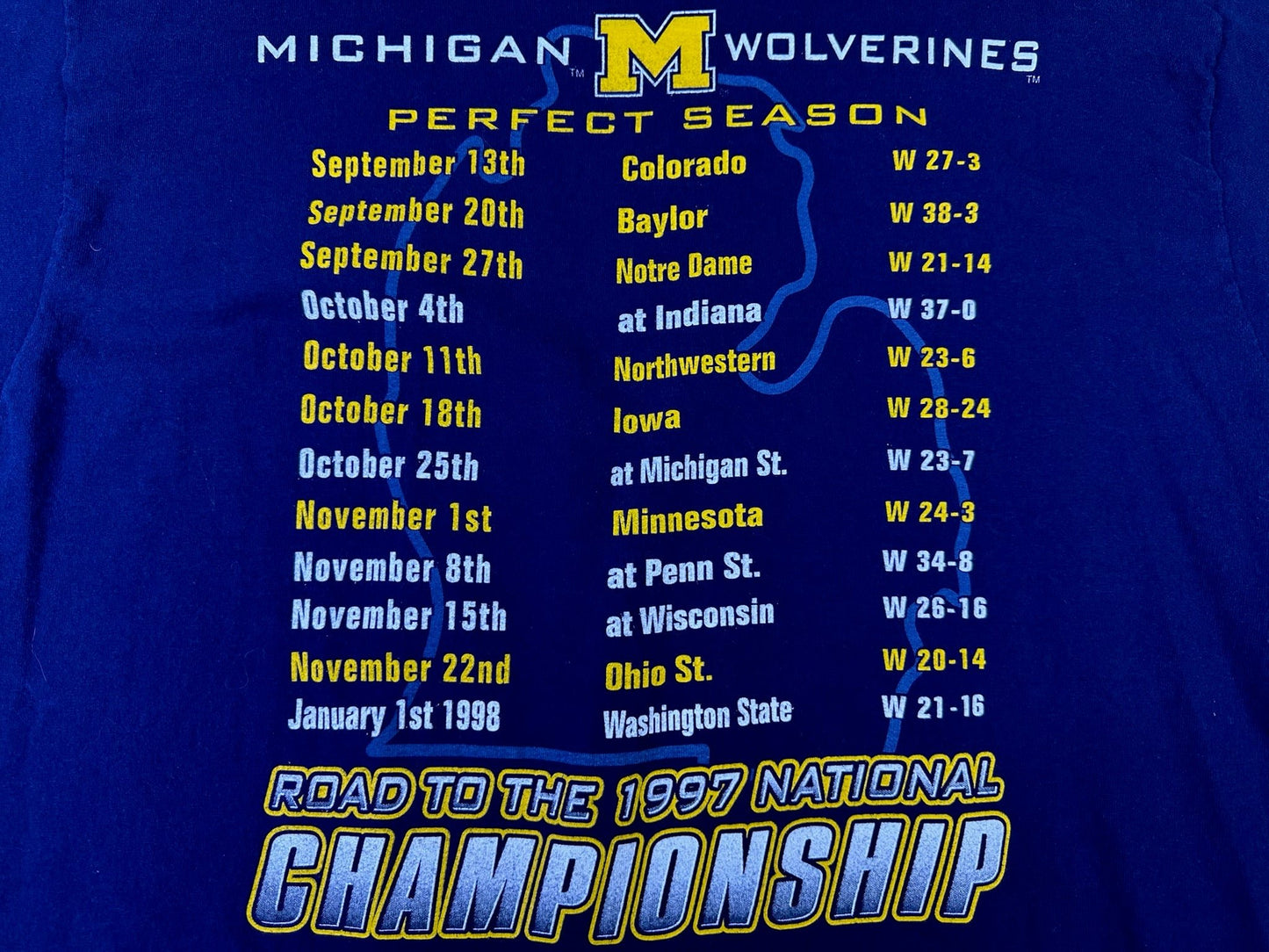 Michigan 1997 National Championship T-Shirt