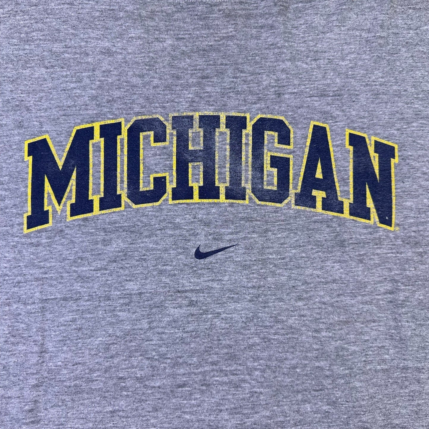 (Distressed) Michigan Swoosh T-Shirt