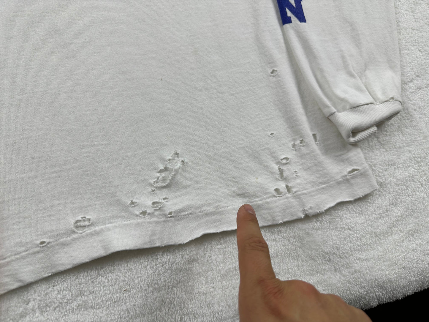 Michigan Distressed Long-Sleeve T-Shirt