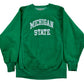 Michigan State Embroidered Crewneck