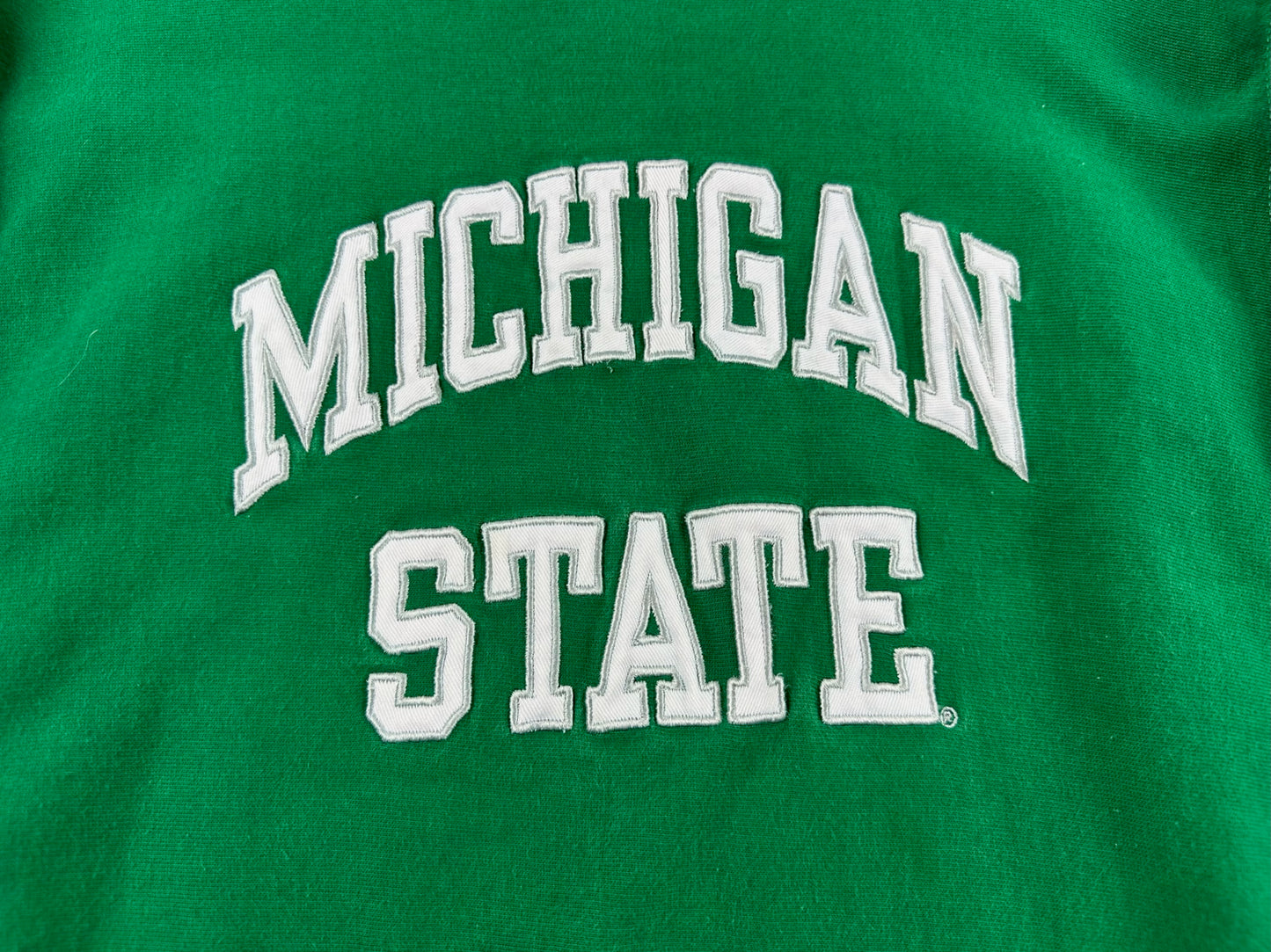 Michigan State Embroidered Crewneck