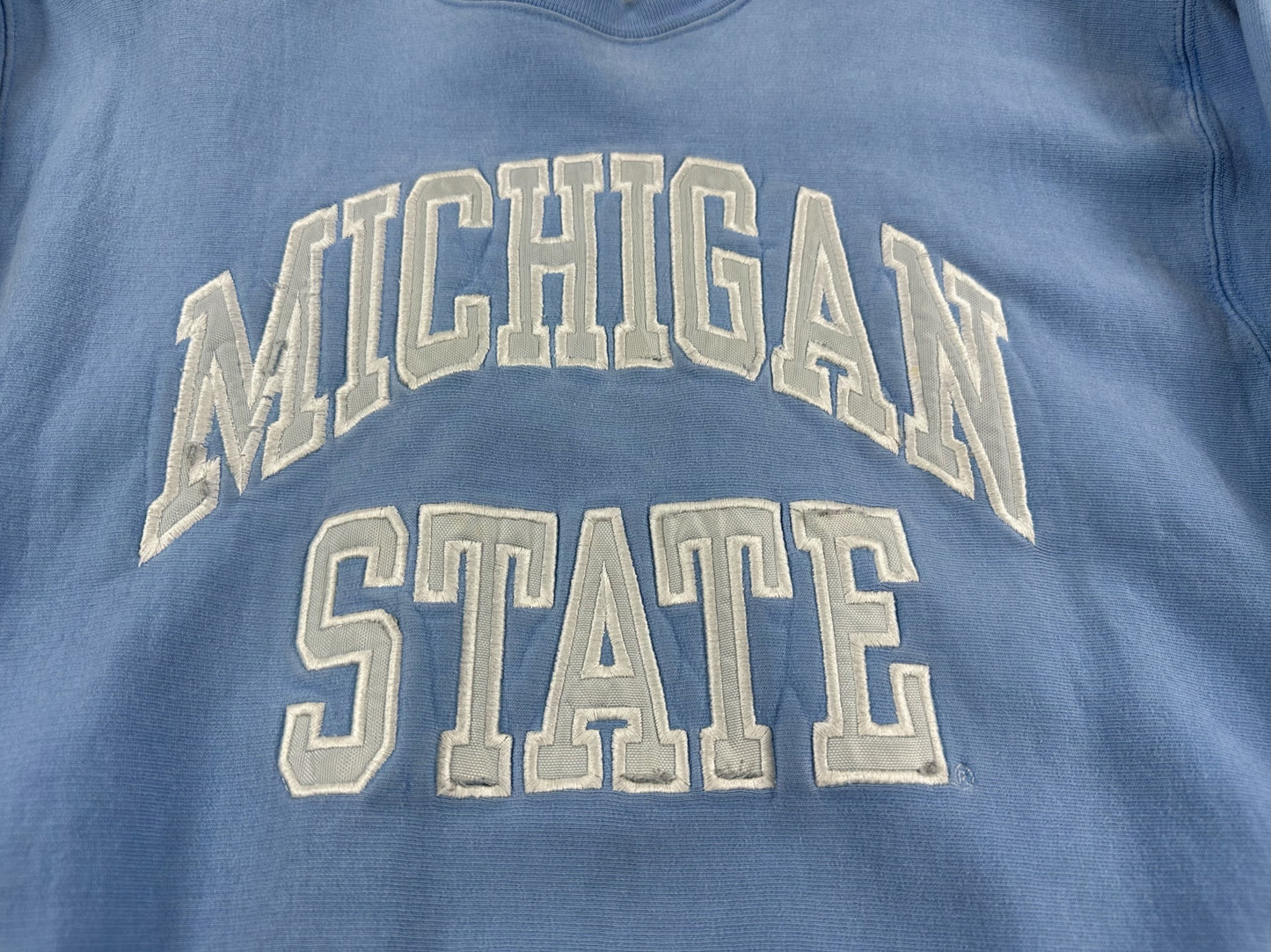 Michigan State Embroidered Crewneck