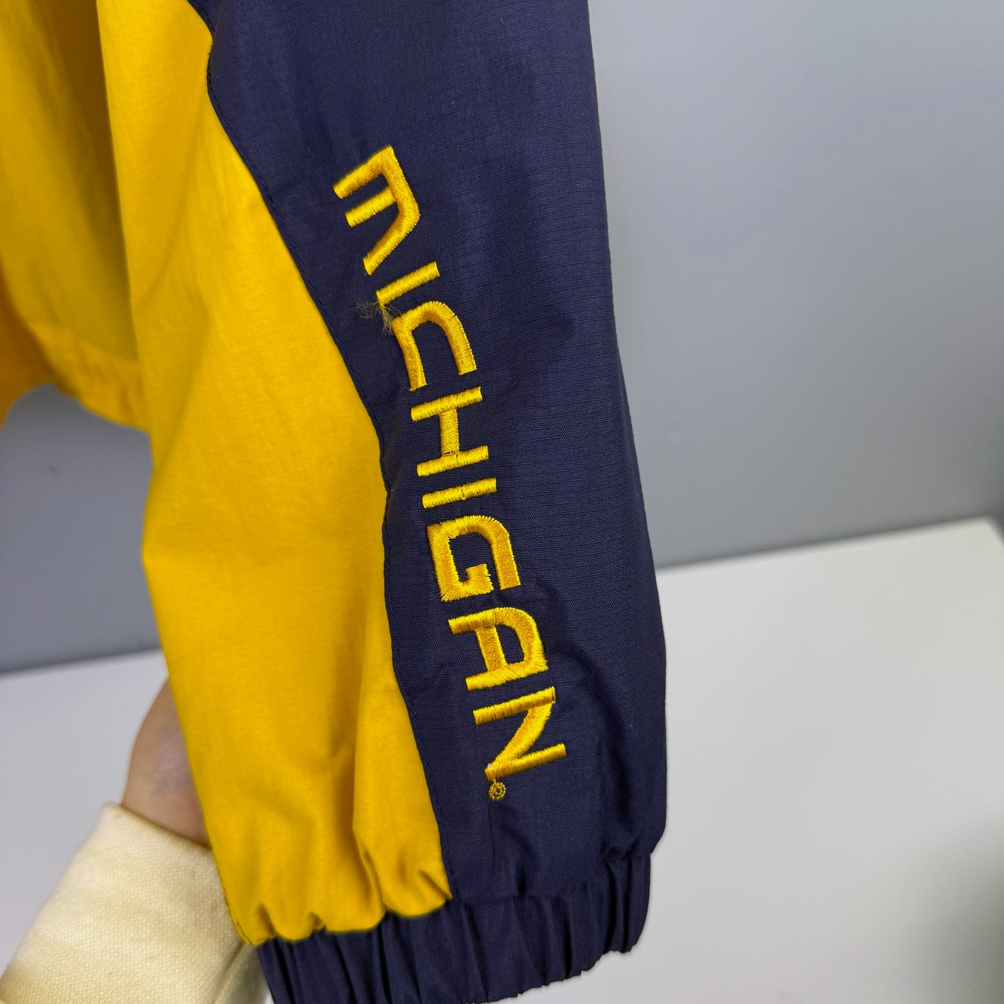 vintage michigan windbreaker