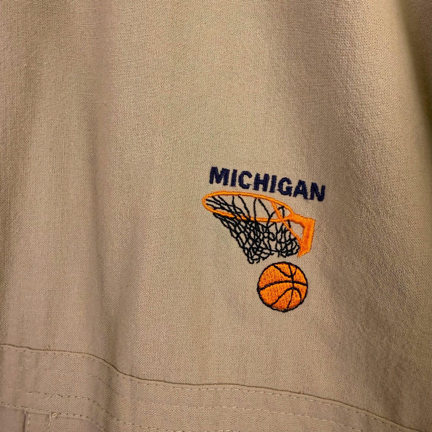 vintage michigan windbreaker