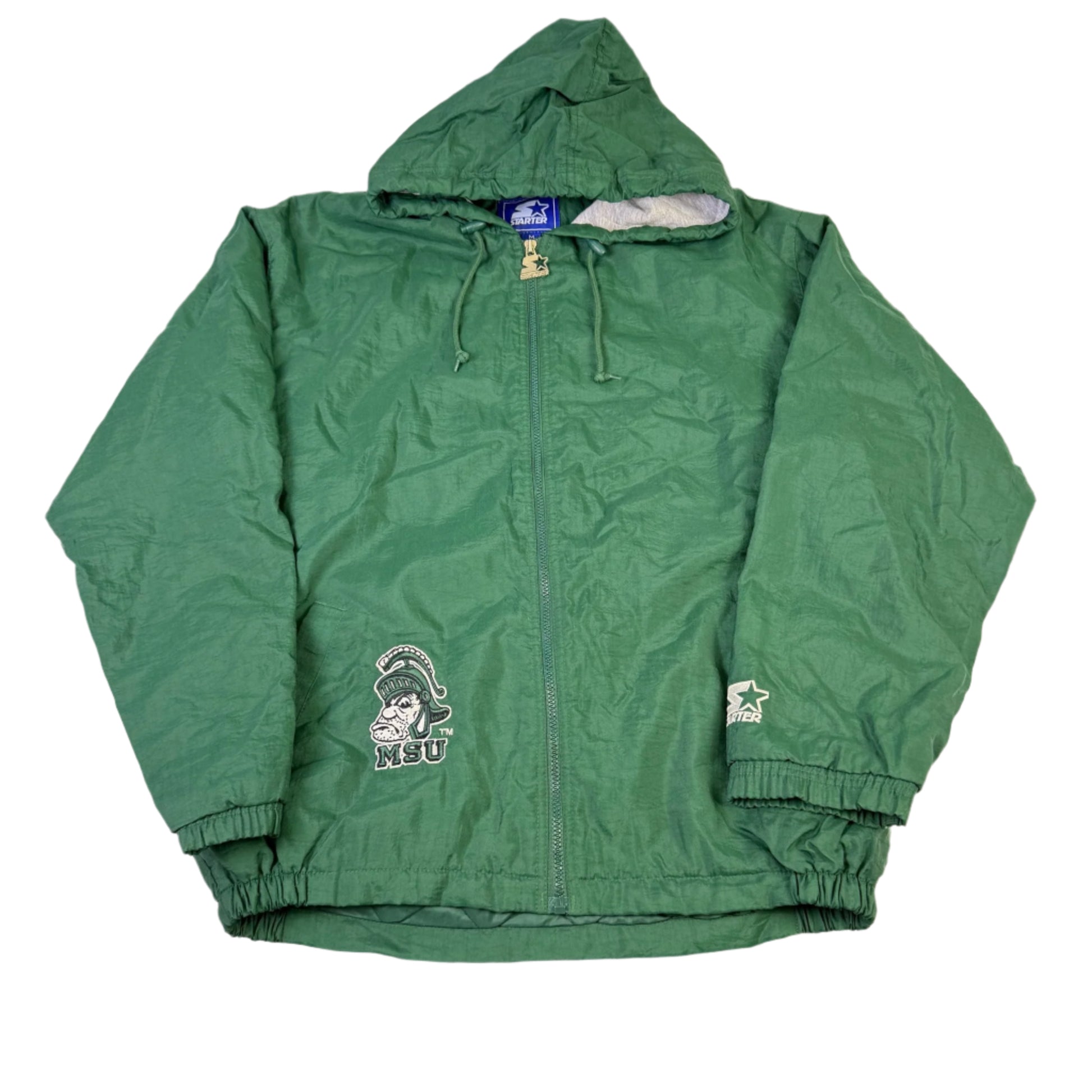 vintage msu puffer jacket