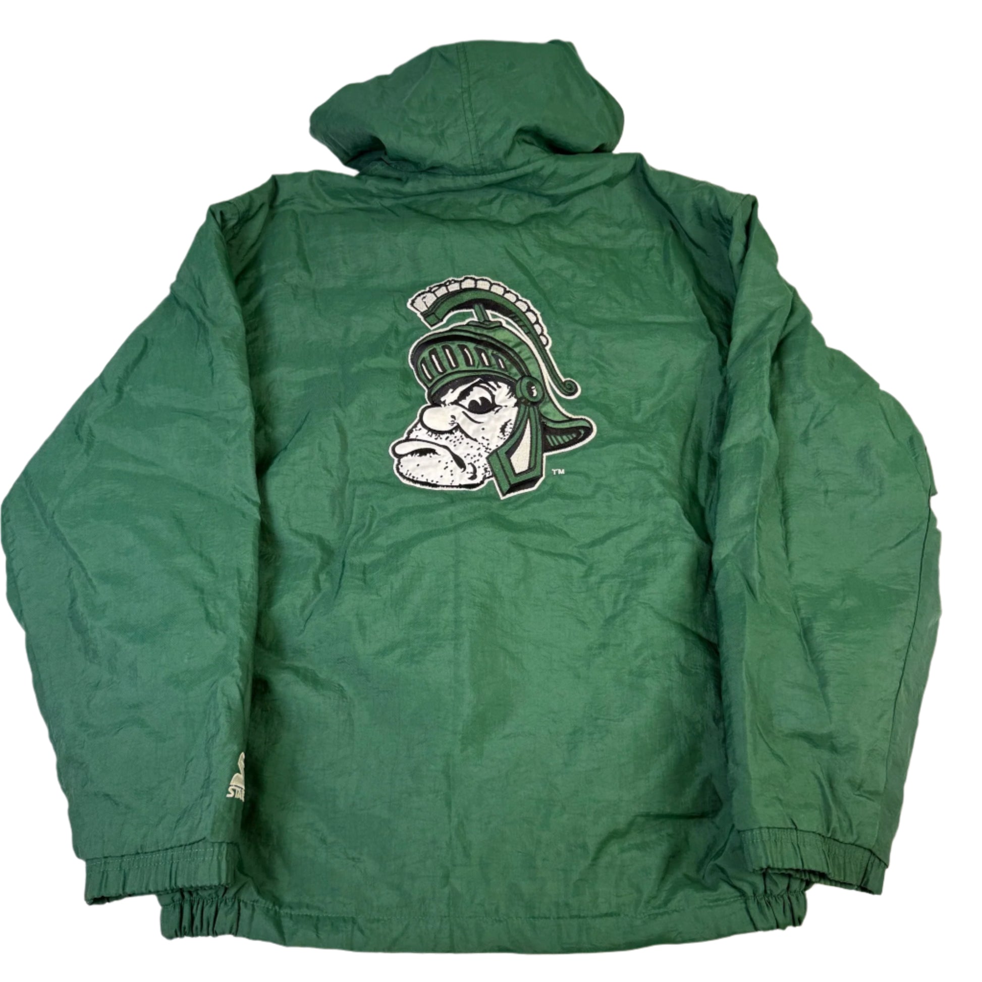 vintage msu puffer jacket