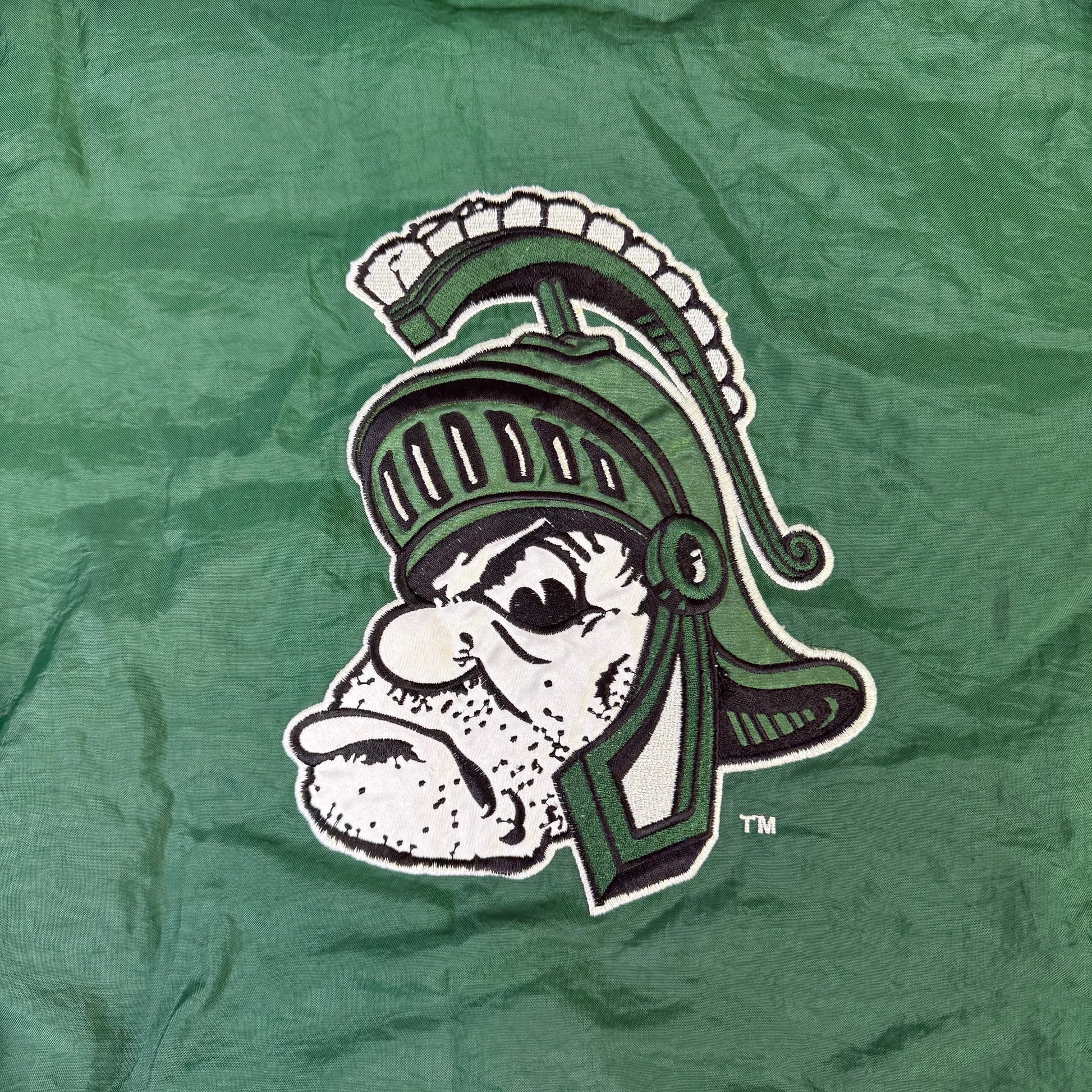 vintage msu puffer jacket