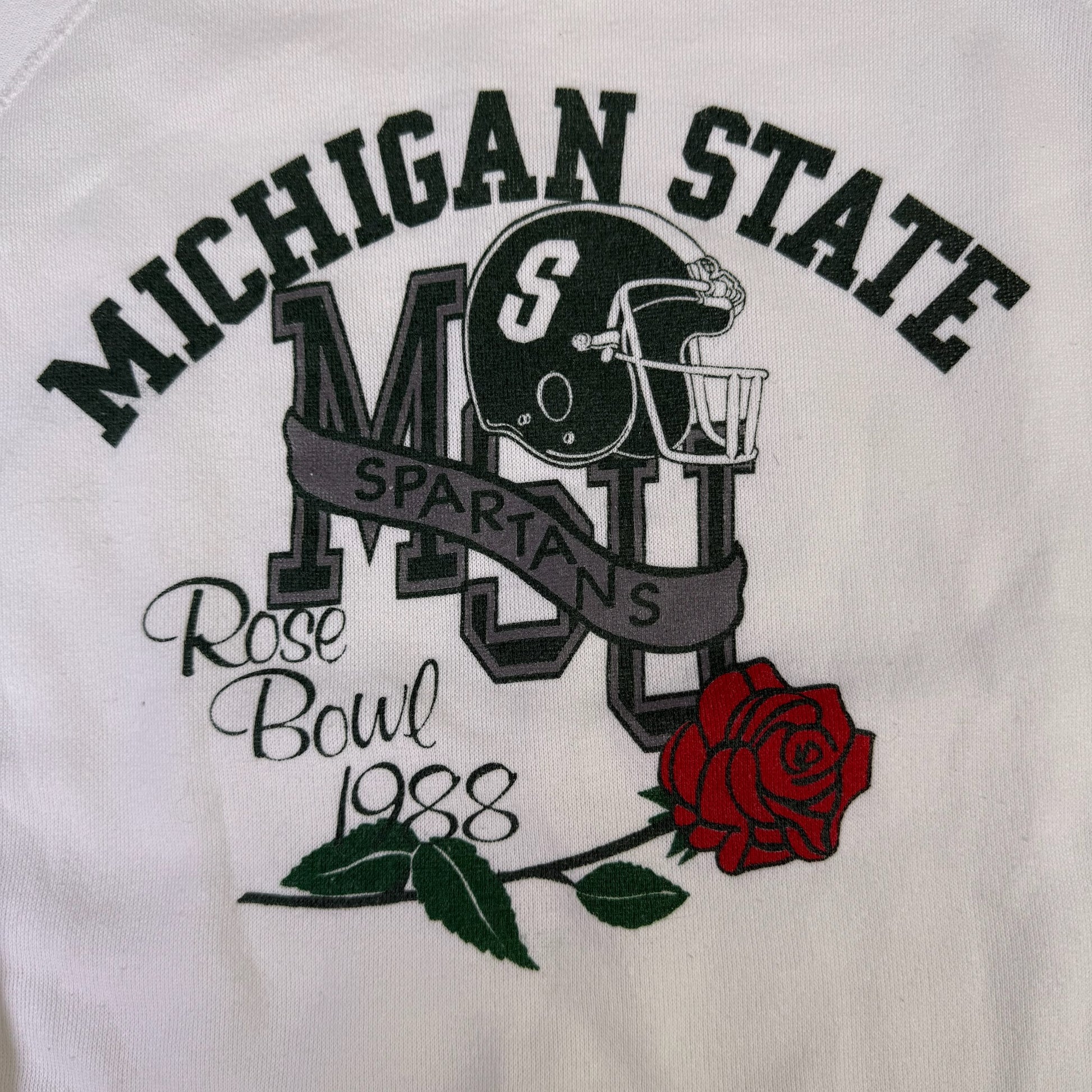 vintage msu 1988 rose bowl sweatshirt