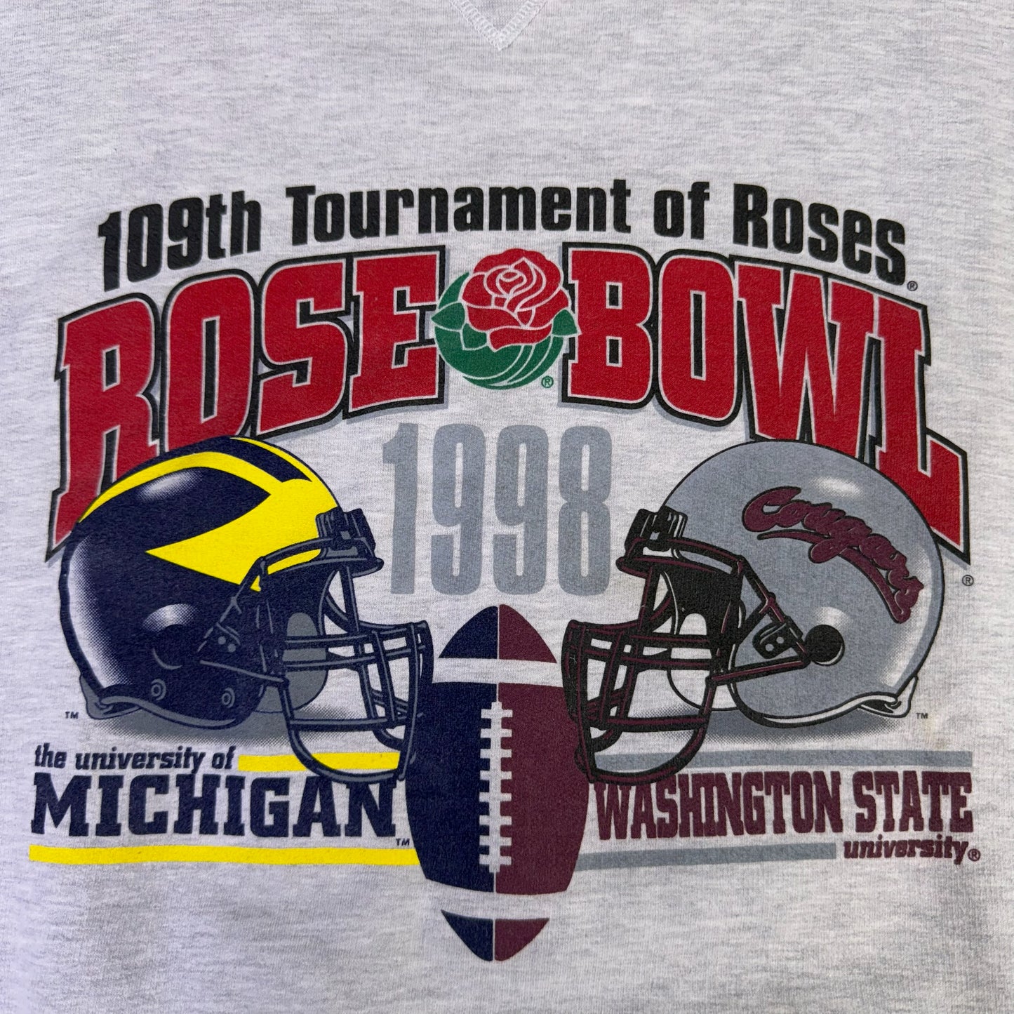 vintage michigan 1998 rose bowl sweatshirt