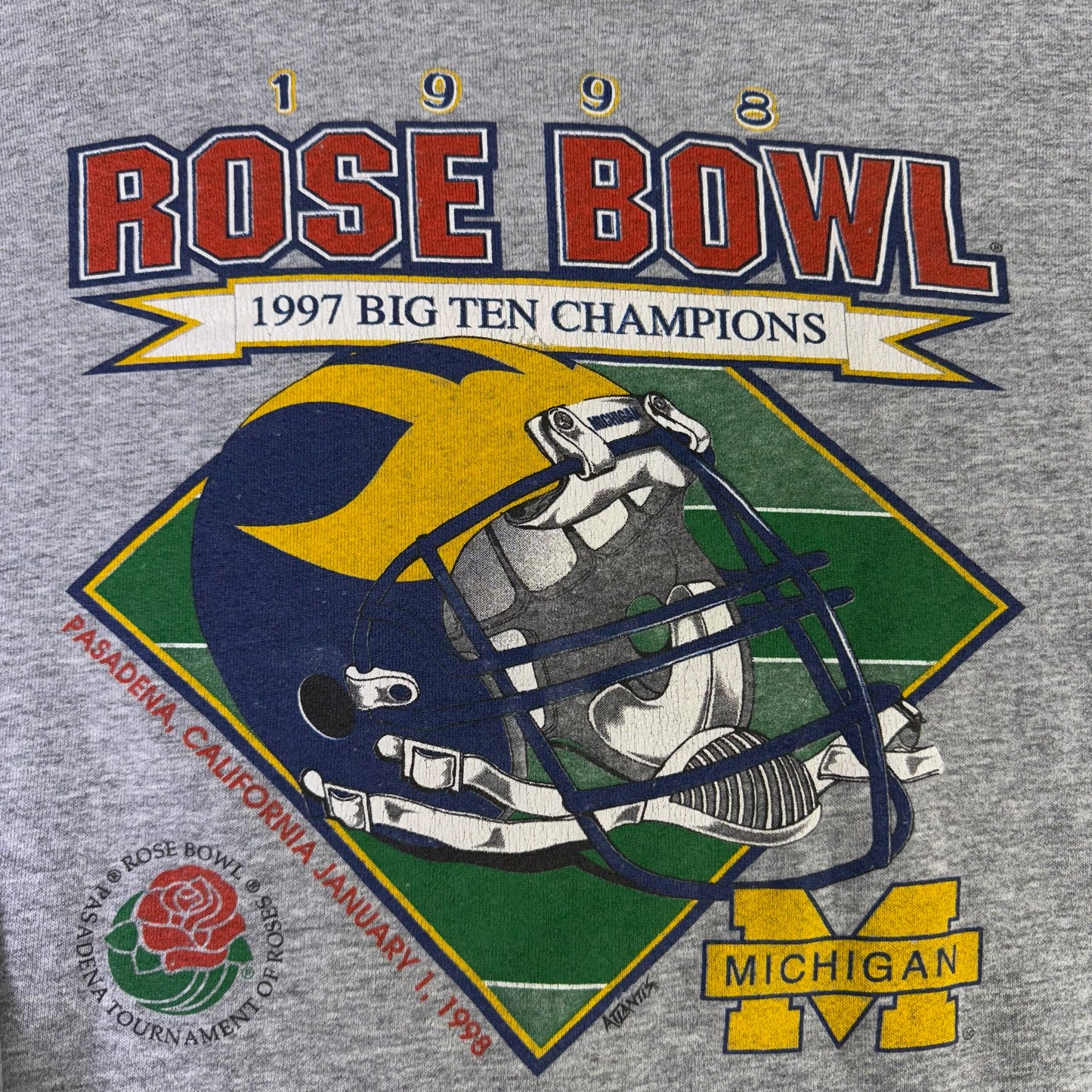 vintage michigan 1998 rose bowl sweatshirt