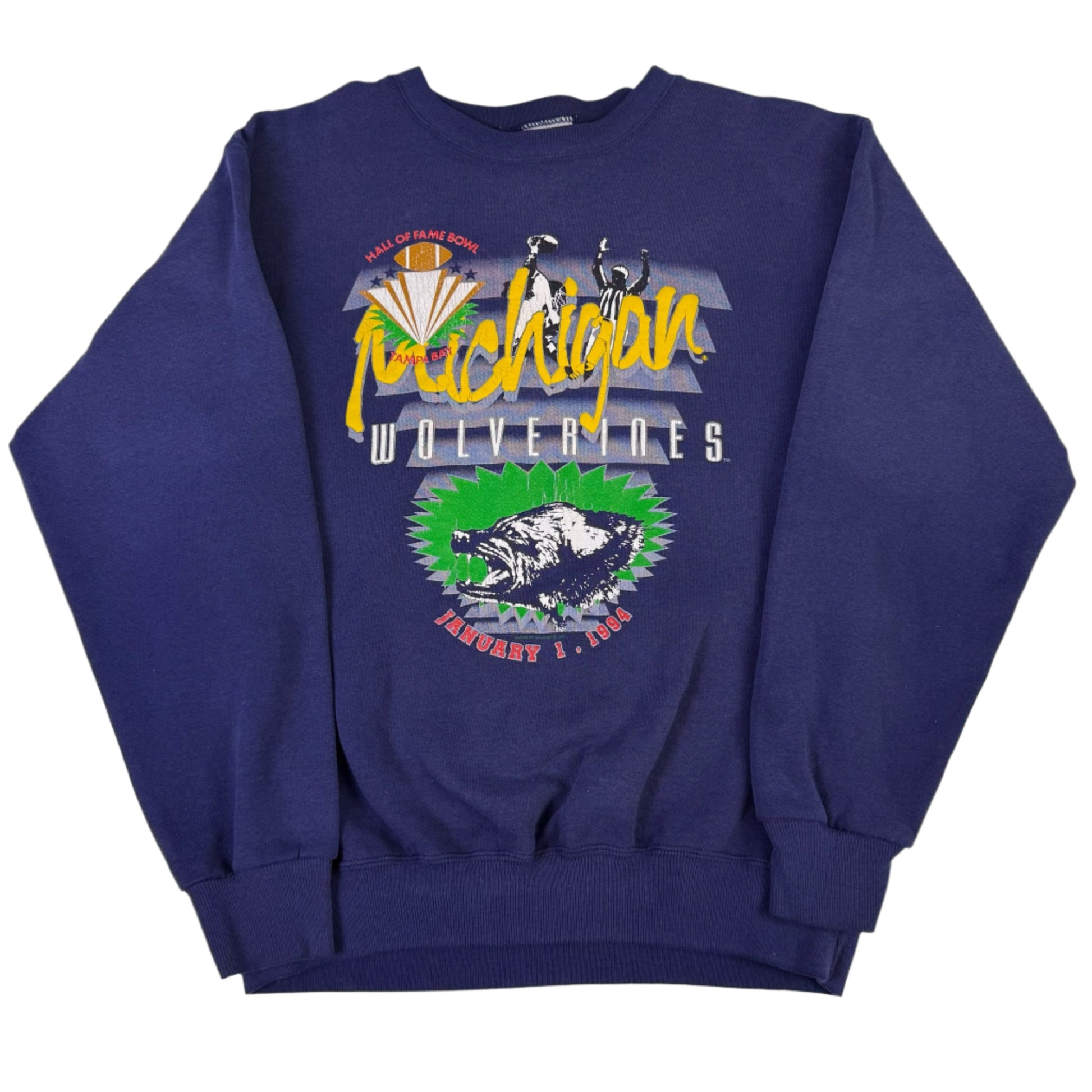 vintage michigan 1994 hall of fame bowl sweatshirt