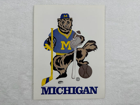 Michigan 1980s Print