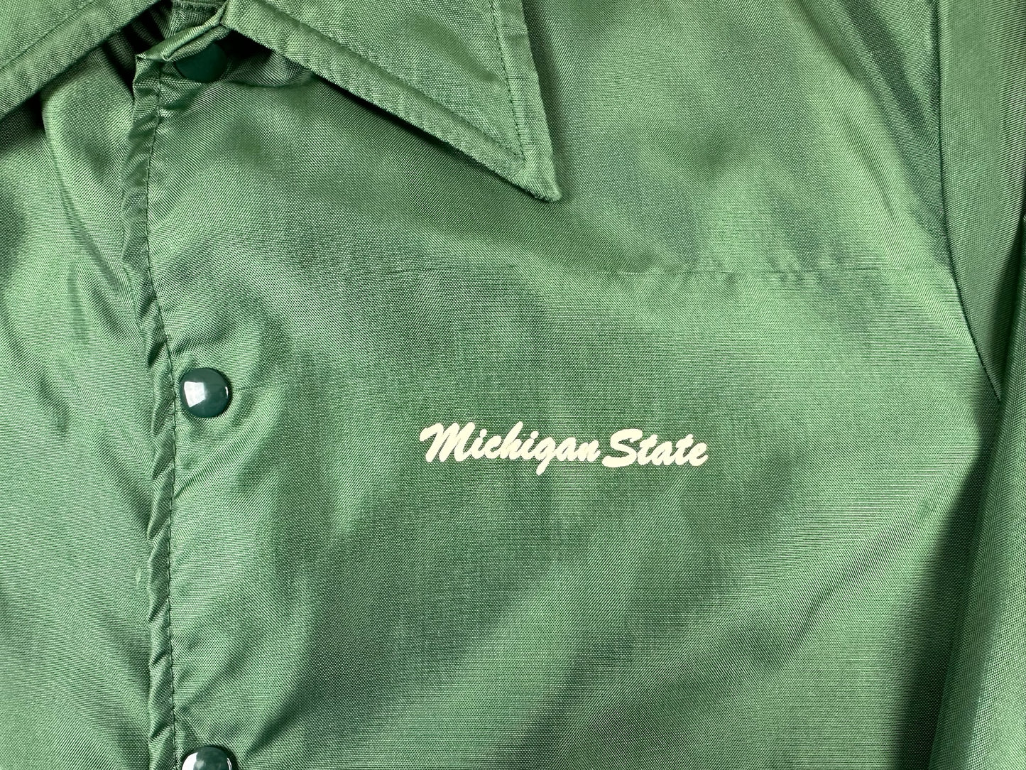 Michigan State Light-Weight Button Up Jacket
