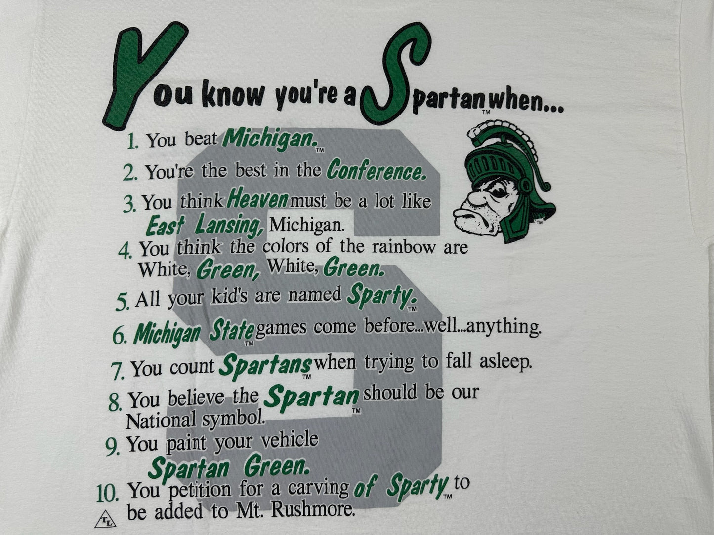 Michigan State "...you're a Spartan when..." T-Shirt