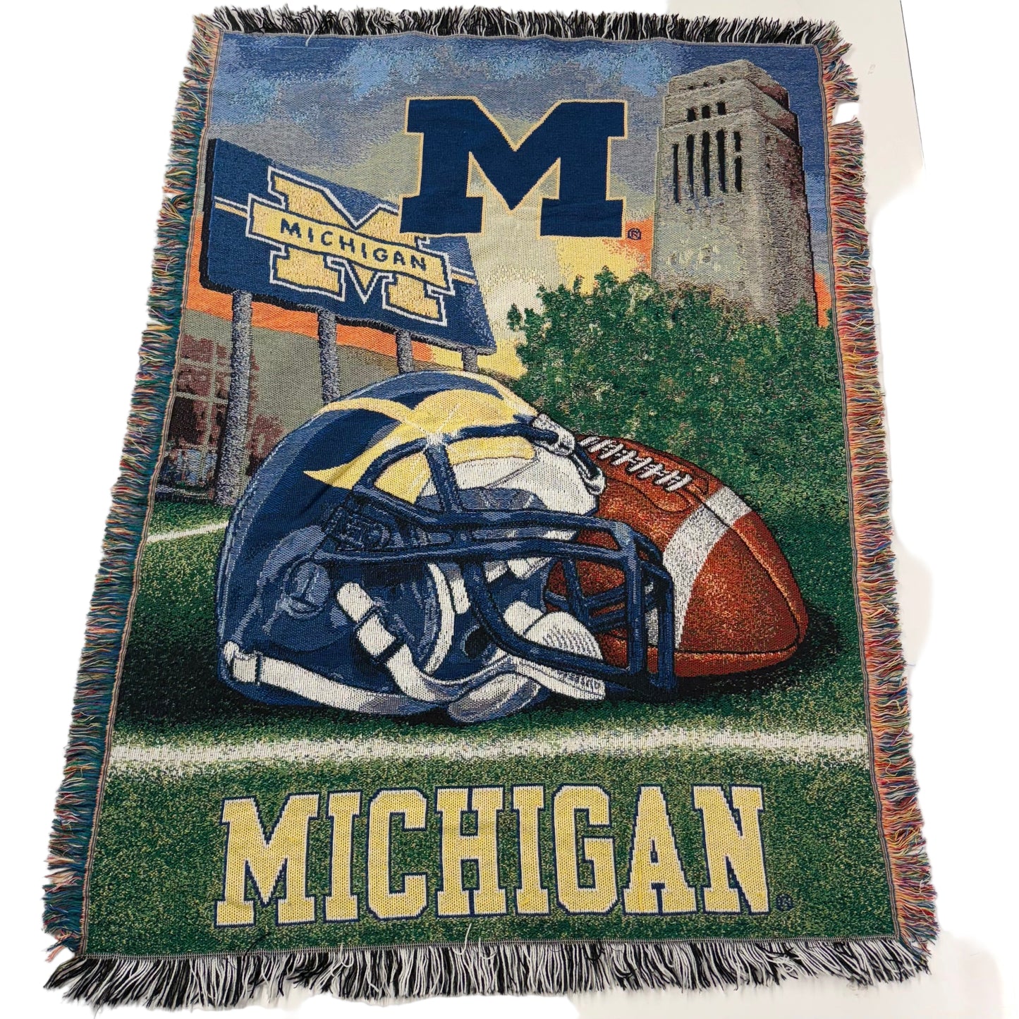 Michigan Football Blanket
