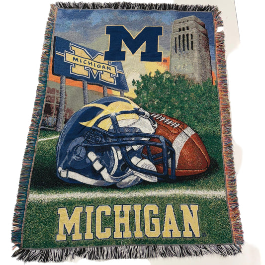 Michigan Football Blanket