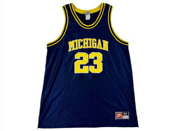 Michigan #23 Embroidered Basketball Jersey