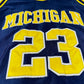 Michigan #23 Embroidered Basketball Jersey