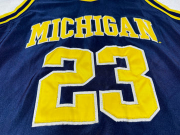 Michigan #23 Embroidered Basketball Jersey