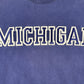 Michigan Embroidered Script Crewneck