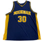 Michigan #30 Basketball Jersey