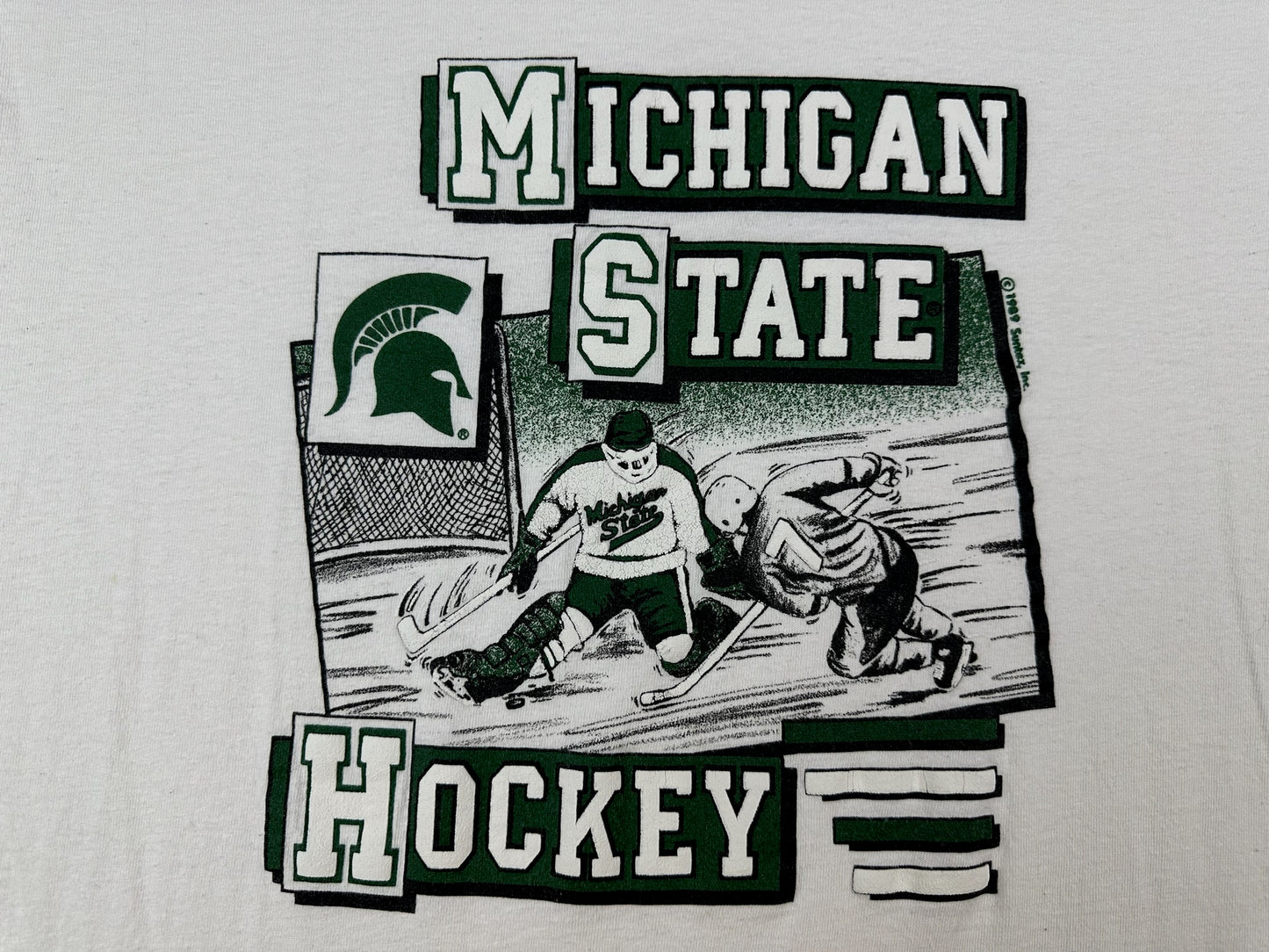 Michigan State Vintage Hockey T-Shirt