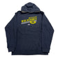 Navy blue hoodie with 'Michigan Wolverines' text and Adidas logo on a white background