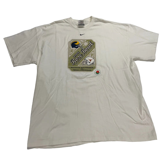 White shirt with a label on a white background