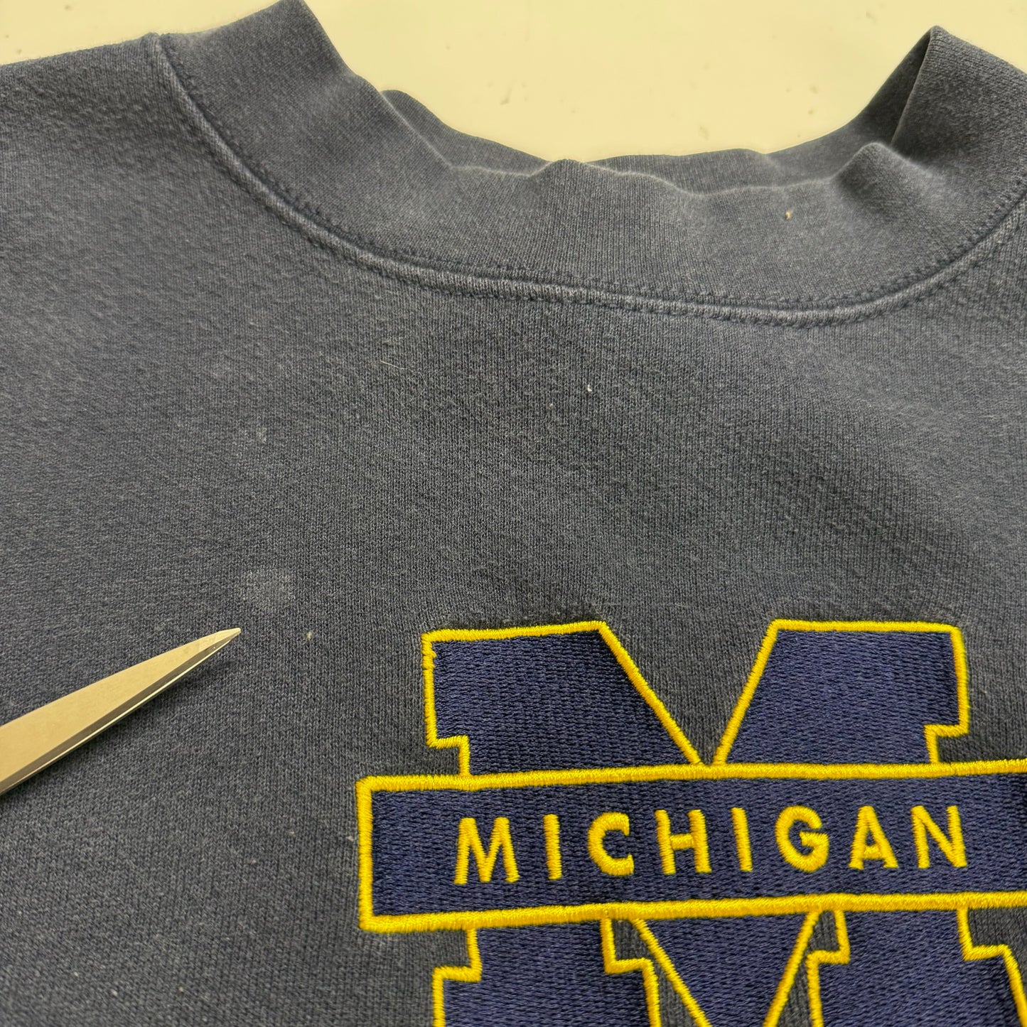 Michigan Embroidered Crewneck
