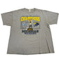Gray t-shirt with Michigan Wolverines football championship design on a white background