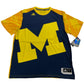 Navy and yellow sports jersey with large 'M' logo on a white background