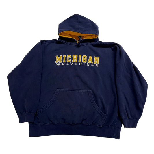 Michigan Embroidered Script Hoodie