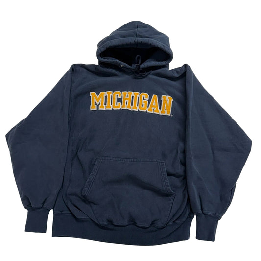 Michigan Embroidered Script Hoodie
