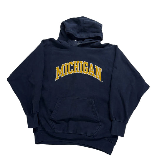 Michigan Embroidered Script Hoodie