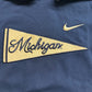 Brand New Modern Michigan Embroidered Hoodie