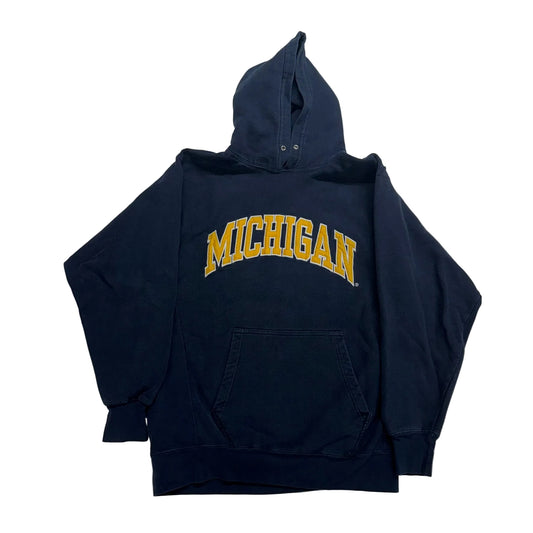 Michigan Embroidered Script Hoodie