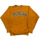 Yellow sweatshirt with 'MICHIGAN' text on a white background