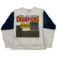 Sweatshirt with '1997 National Champions Michigan Wolverines' text on a white background