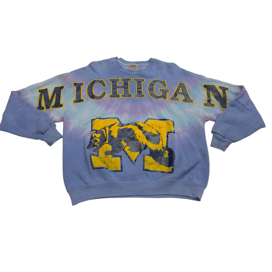 Michigan Full Script Crewneck