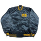 Navy blue jacket with yellow accents and Michigan logo on a white background