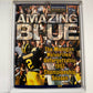 Book cover titled 'Amazing Blue' featuring a football player and text about the Michigan Wolverines' 1997 championship season.