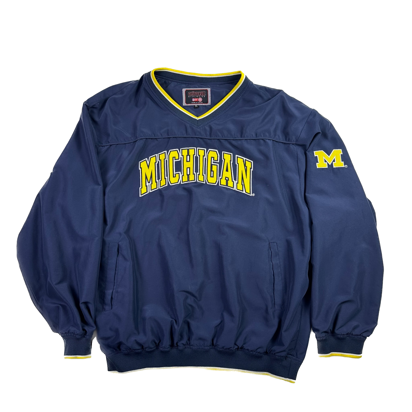 Michigan Distressed Windbreaker