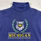 Michigan Embroidered Mock Neck Crewneck