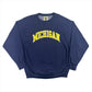 Michigan Embroidered Script Crewneck