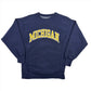 Michigan Embroidered Script Crewneck