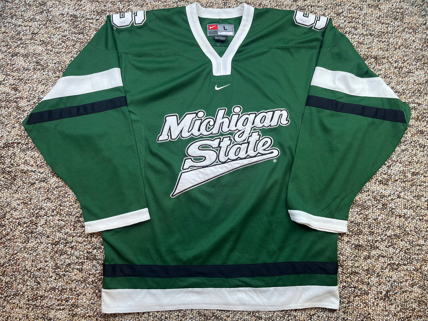 Michigan State Embroidered Hockey Jersey