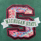 Michigan State Embroidered Reverse Weave Crewneck