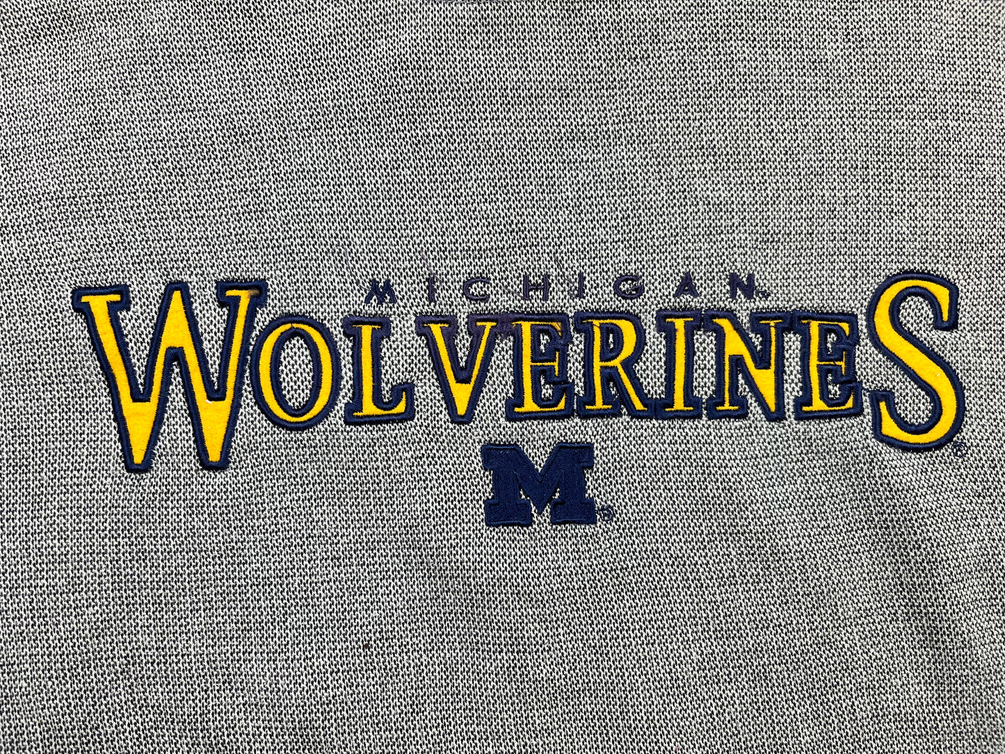 Michigan Wolverines Embroidered Crewneck