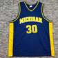 Michigan Basketball Jersey #30