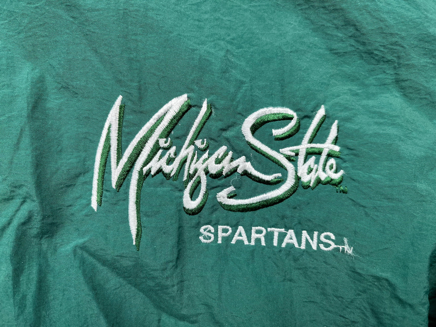 Michigan State Embroidered Full-Zip Windbreaker